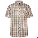 Kam S/S Casual Check Shirt - stone